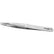 EXCELTA 00D-SA Stainless Steel Anti-Magnetic Tweezers with Straight Serrated Tips, 3 Star