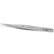 Excelta 1-SA 3 Star Stainless Steel Anti-Magnetic Tweezers with Slender Straight Tip, 4-1/2"