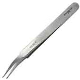 Excelta 104-SA Bent SMD Anti-Mag Tweezers, 4.5"