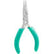 Excelta 11DI Chain Nose Pliers Long Narrow With Serrated Jaws, 4 3/4"