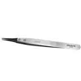 Excelta 159-RT ESD-Safe Stainless Steel Tweezer With Replaceable Extra Fine Carbofib Tips, 3 Star, 5"