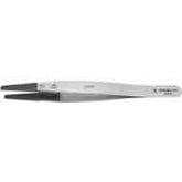 Excelta 159E-RT ESD-Safe 3 Star Stainless Steel Tweezer with Replaceable Large Carbofib Tip, 5"