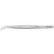 Excelta 24-SA-SE Style 24-SA-SE Economy Tweezer With Angled Broad Tips, 6"