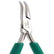 Excelta 2629D Precista 60deg Bent Nose Pliers, Serrated Jaws 4-1/2"