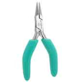 Excelta 2642 Stainless Steel Flat Nose Plier Smooth Jaws & Cushioned Grips