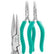 Excelta 2644S Stainless Steel Chain Nose Plier Two Star 6" with Smooth Jaw