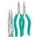 Excelta 2644S Stainless Steel Chain Nose Plier Two Star 6" with Smooth Jaw