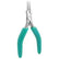 Excelta 2647 Stainless Steel Needle Nose Plier with Smooth Jaws