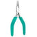 Excelta 2647D Stainless Steel Needle Nose Plier With Serrated Jaw