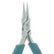 Excelta 2647S Stainless Steel Needle Nose Plier Smooth Jaw with Ergonomic grips, 5.5"