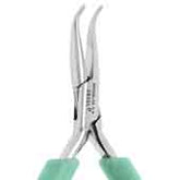 Excelta 2829D 60° Stainless Steel Bent Nose Plier, 5.75"