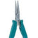 Excelta 2842D Economical Ergonomic Pliers Medium Flat Nose Serrated Jaw with Ergonomic ESD-Safe Grips, 5"