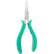 Excelta 2843 Round Nose Pliers with Smooth Jaws, 5"