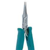 Excelta 2847D Stainless Steel Needle Nose Plier with Serrated Jaw, 5"