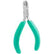 Excelta 2897EHT Small Round Head Semi-Flush Cutter with Cushion Grip Handles, 4-1/2"