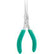 Excelta 2905 Stainless Steel Large Needle Bent Nose Plier, 5.5"
