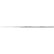 Excelta 332C 6.5" Stainless Steel 25 Degree Angle Probe - 1 Mil Tip