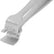 Excelta 391-SA-PI Stainless/Anti-Magnetic Three Tooth Wafer Tweezer, 4.75"