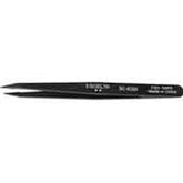 Excelta 3C-ESD Safe Plastic Straight Fine Point Tip Tweezers 2 Star 4-5/8"