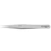 Excelta 3C-SA 3 Star Anti-Magnetic Stainless Steel Tweezer With Very Fine Point Tip, 4-1/4"
