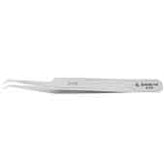 Excelta 51-SA Stainless Steel Anti-magnetic Tweezers with Oblique Micro-Fine Tips, 5 Star, 4-1/2"