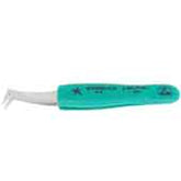 Excelta 6-SA-PI-ET Stainless/Anti-magnetic with ESD Ergo Grips Angled - Two Star 4.5"