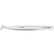 Excelta 6-SA-PI Stainless Steel Anti-magnetic Tweezers with Sharp Flat Angled Tips, 2 Star, 4-1/2"