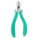 Excelta 7204E ESD-Safe Angulated Head Tapered Ultra-Flush Cutters With Cushion Grip Handles, 5-1/4"