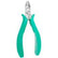 Excelta 7240E Round Head Semi-Flush Cutters with Ergonomic Grip Handles