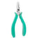 Excelta 7270E Long Nose Tapered Relieved Angled Head Optimum Flush Cutter With Ergonomic Grip Handle