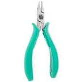 Excelta 7275E ESD-Safe Relieved Jaw Mini Angulated Maximum Flush Cutter With Ergonomic Grip, 4.75"