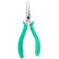 Excelta 744 Carbon Steel Chain Nose Plier, 5"