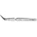 Excelta 759-RT Softip Lightweight Stainless Steel Tweezer With Replaceable ESD-Safe Curved Carbofib Tips, 4 Star, 4-3/4"