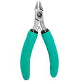 Excelta 9246E Medium Relieved Head Tapered Flush Cutter with Cushion Grip Handle, 5"