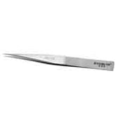 Excelta AA-SA Stainless Steel Anti-magnetic Tweezer with Straight Medium Tip, 5"