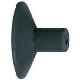 Excelta CB-12 Vacuum Cup Black Buna-N Static Safe, 1/2"