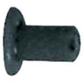 Excelta CB-18 Black Buna-N Static Vacuum Cup, 1/8"