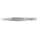 Excelta M-00D Carbon Steel Straight Strong Medium Point Miniature Tweezers, 3 Star, 3.38"