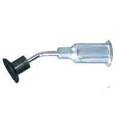 Excelta PVB-CB-14 Black Buna-N Static Safe Tip Bent, 1/4"