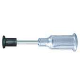 Excelta PVS-CB-18 Vacuum Pickup Straight Tip Three Star Black Buna-N Static Safe, 1/8"