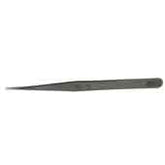 Excelta SS-S-SE Stainless Steel Tweezer with Long Fine Point Tip, 5.5"