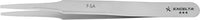 Excelta F-SA Stainless Steel Anti-Magnetic Tweezer with Tapered Flat Point Tip, 4-3/4"