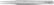 Excelta F-SA Stainless Steel Anti-Magnetic Tweezer with Tapered Flat Point Tip, 4-3/4"