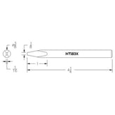 Hexacon HT183X Semi-Chisel Soldering Tip, 3/8"