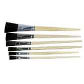 Gordon 0689-00025 Chemical Resistant Ox Hair Flat Brush, 1/4”
