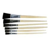 Gordon 0689-00050 Chemical Resistant Ox Hair Flat Brush, 1/2”