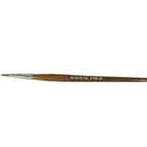 Gordon Brush 0906-02000 Pure Red Sable Round Artist Brush with .079" Diameter & 7" Handle