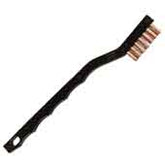 Gordon Brush 21B Scratch Brush, Toothbrush, Brass/Plastic, 3x7"