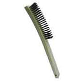 Gordon Brush 414SSP Curved Plastic Handle Brush,  4x19 SS 13-3/4