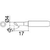 HAKKO 900L-T-4C Series 900L 45° Beveled Solder Tip for 900L, 900L ESD, 908, 908 ESD & 914 Irons, 4.00mm